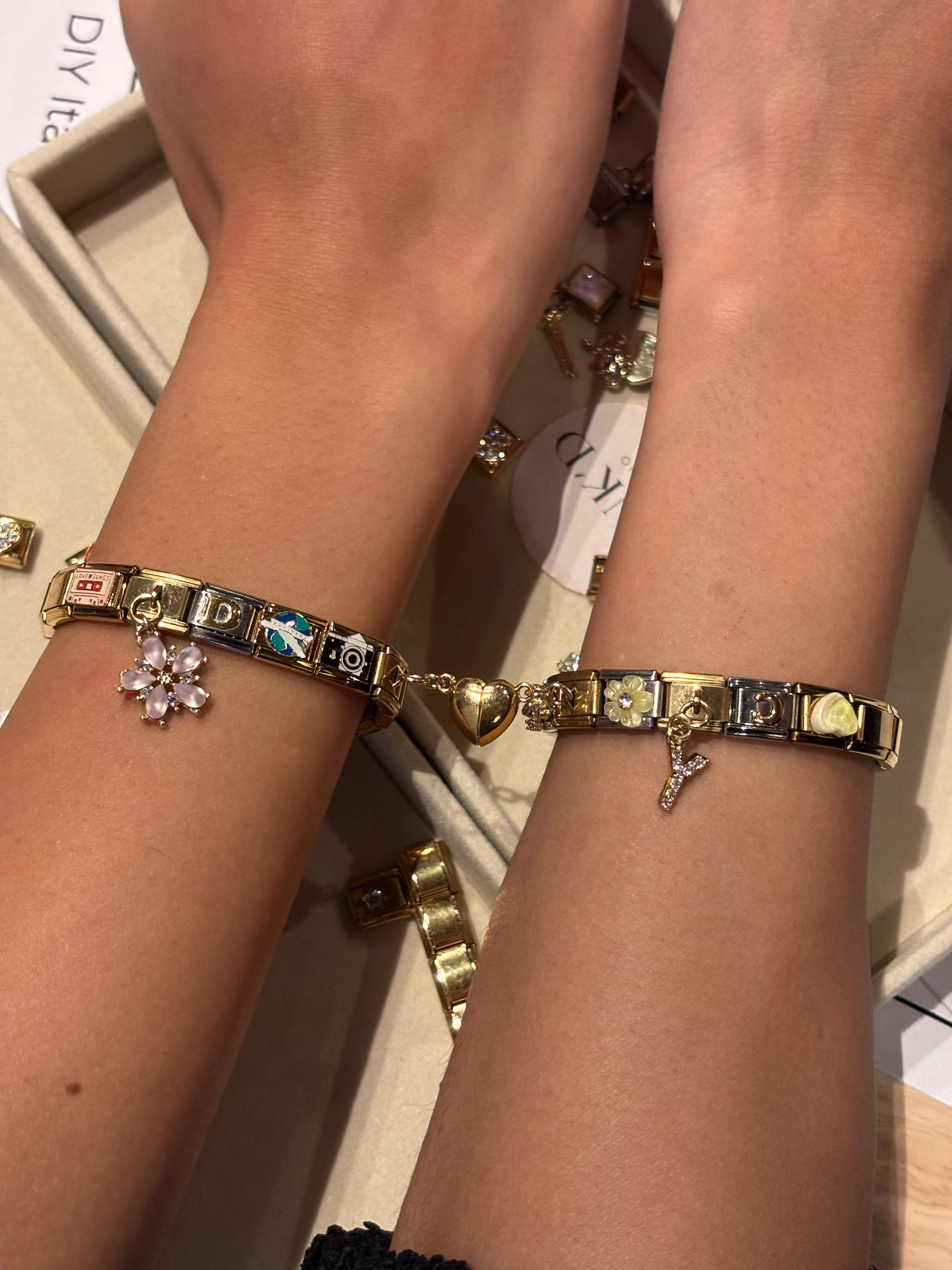 Italian Charm Bracelet Workshop Auckland | Make, Sip & Connect - October