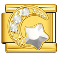 Crystal Moon & Star Classic Charm