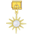 Moonstone Sunburst Dangle Charm