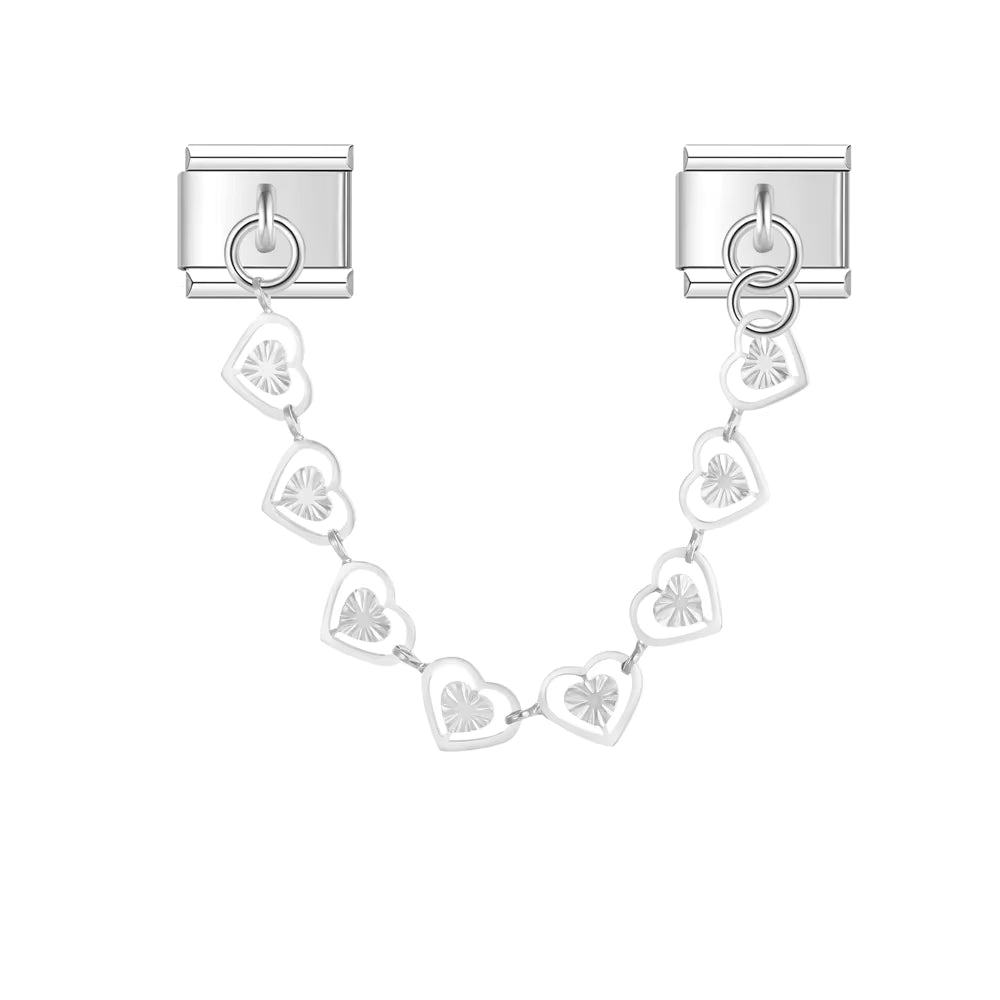 Flowing Heart Chain Dangle Charm